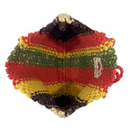 Macrame Tote-Medium | Coral, Green, Yellow, Purple