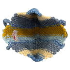 Macrame Tote-Medium | Blues, Yellow, Off White