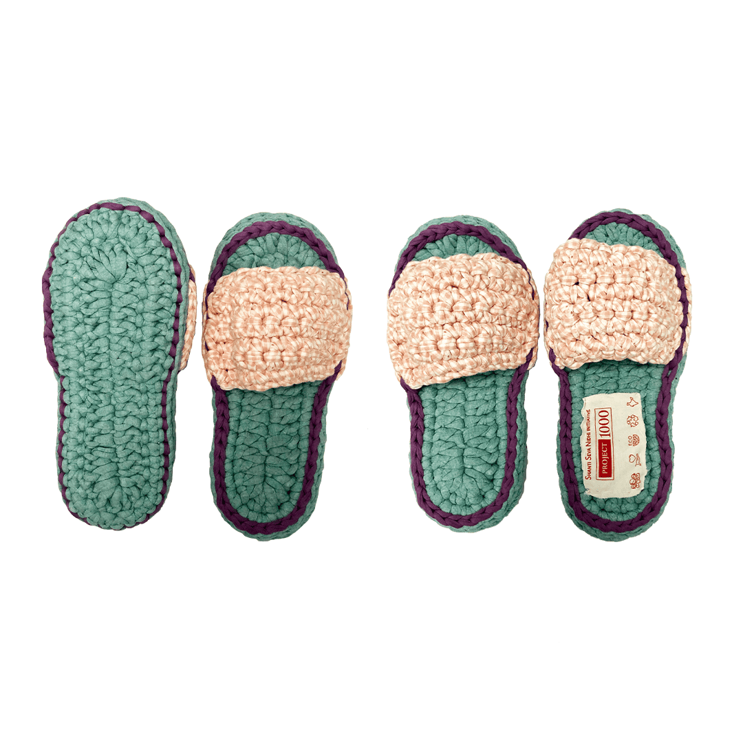 Image of Indoor Slippers Unisex | Sage, Pink