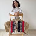 Macrame Tote-Medium | Concrete