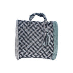 Hand Tote / Tiffin Bags Grey Green Big Check Color | Hand carry
