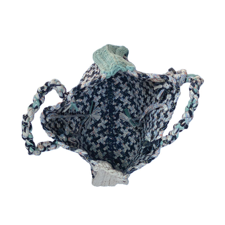 Image of Hand Tote / Tiffin Bags Grey Green Big Check Color | Hand carry