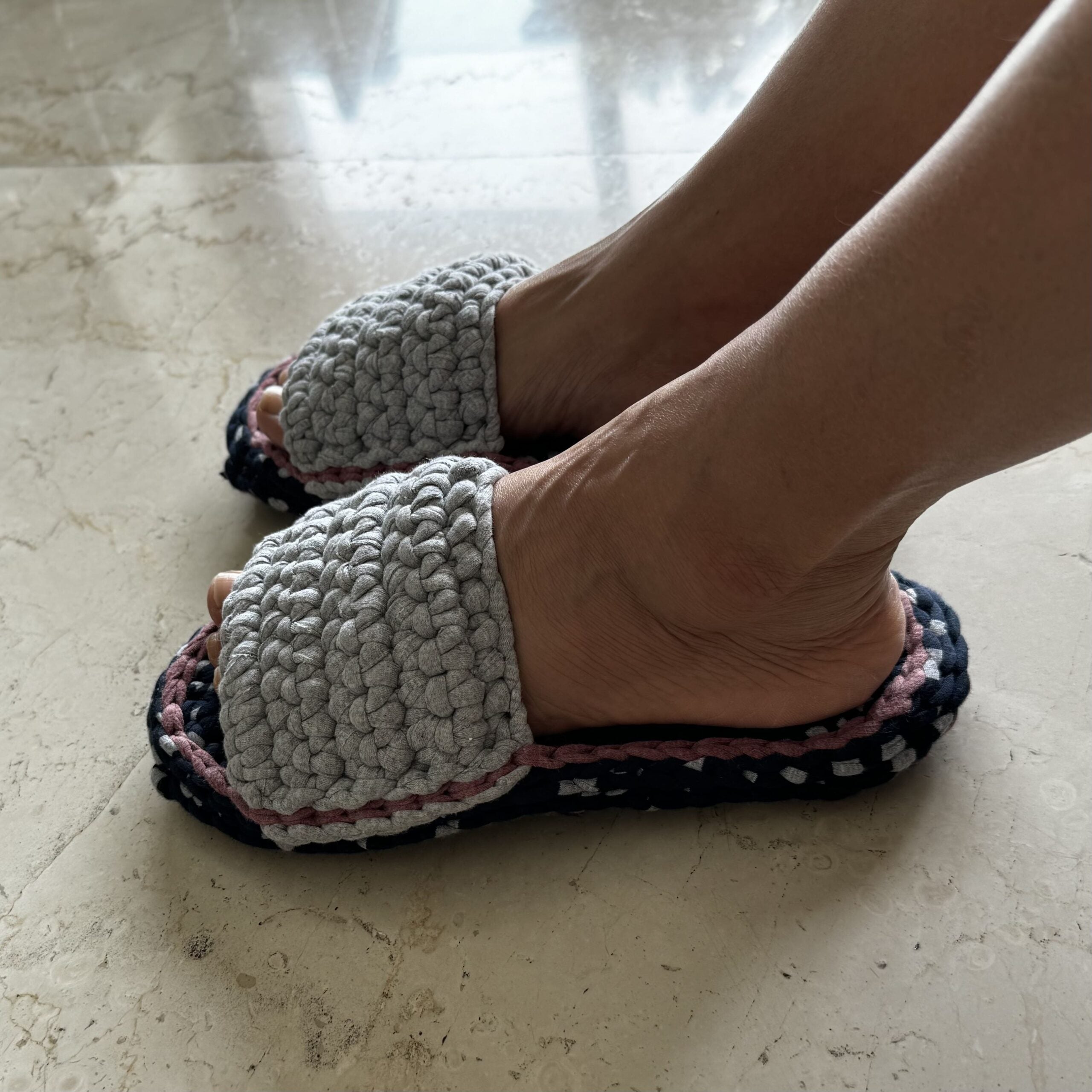 Image of Indoor Slippers Unisex | Navy, Grey