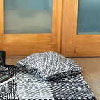Square Cushion Cover Silver Grey