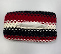 Tissue Box Cover Red Black White