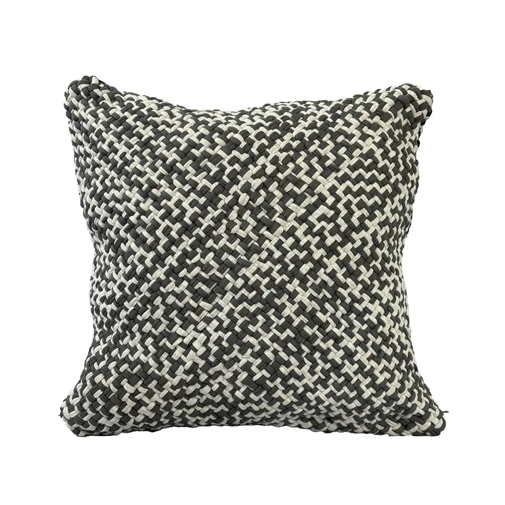 Square Cushion Cover Silver Grey