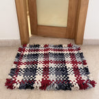 Bathroom Mat / Door Mat / Meditation Mat | Red, White, Grey, Black