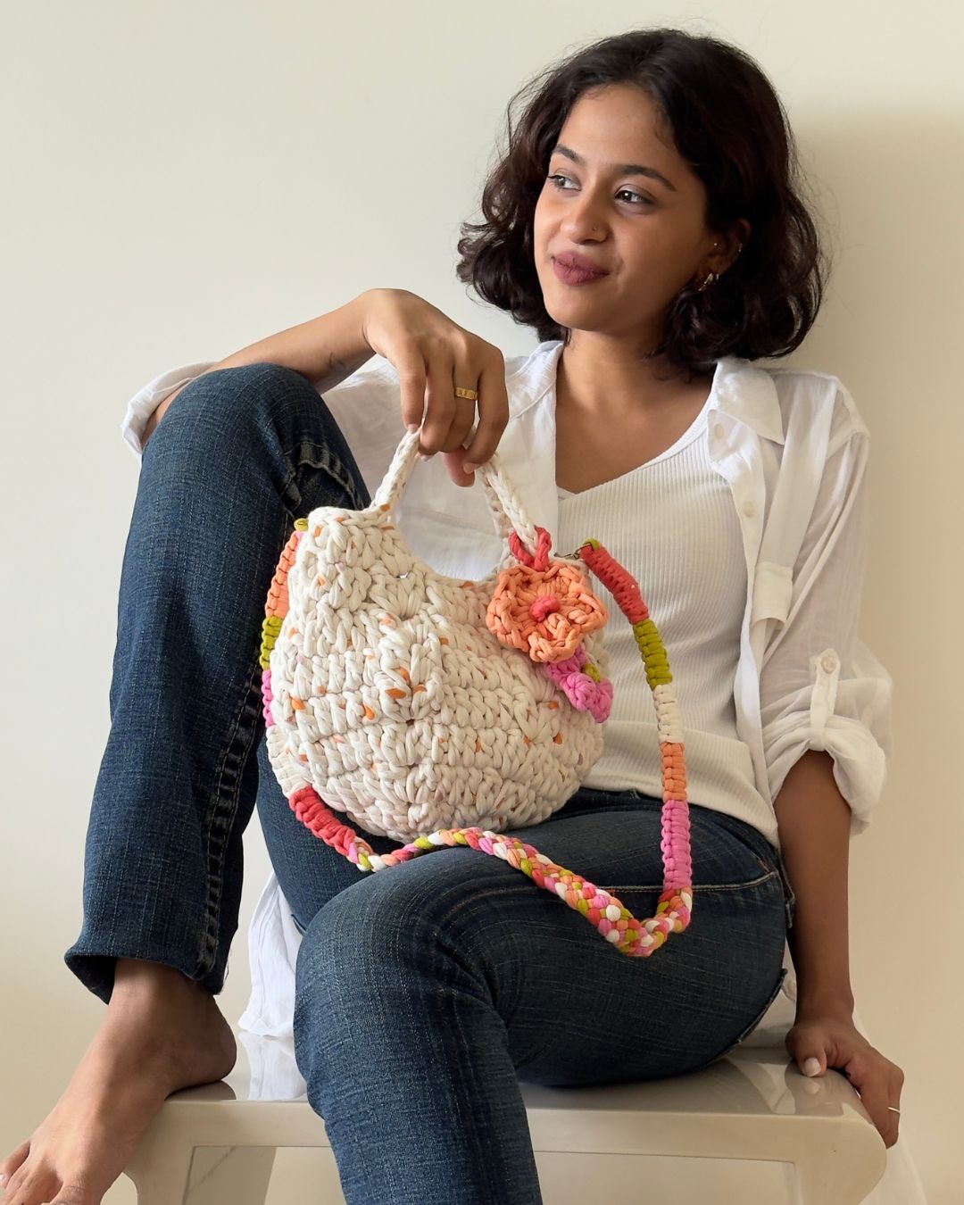 Image of Bloom Bags Ivory Peach