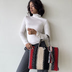 Macrame Tote-Medium | Concrete