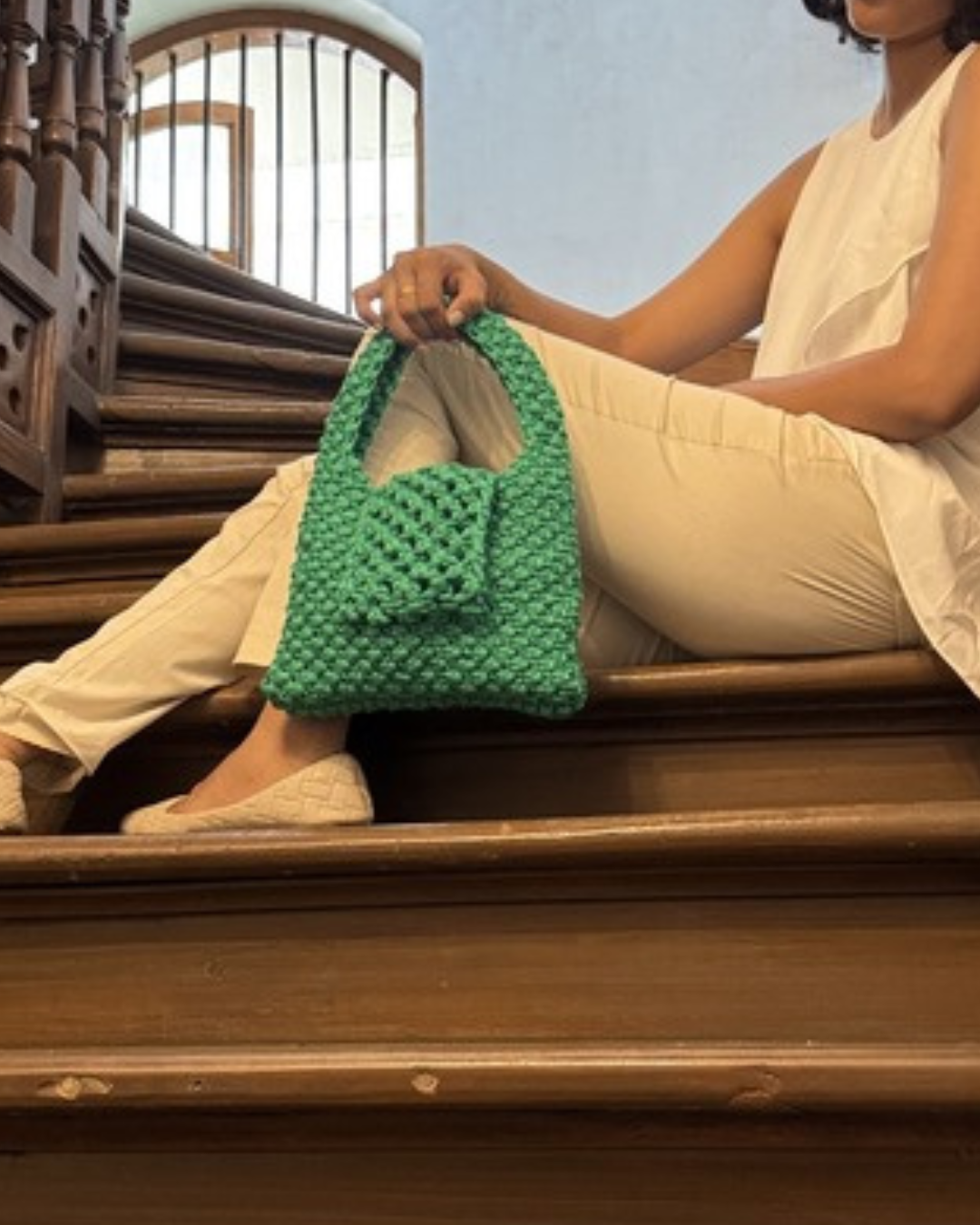 Image of Green Trellis Bag