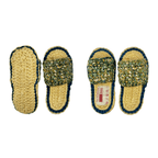 Indoor Slippers Unisex | Light lemon, Green