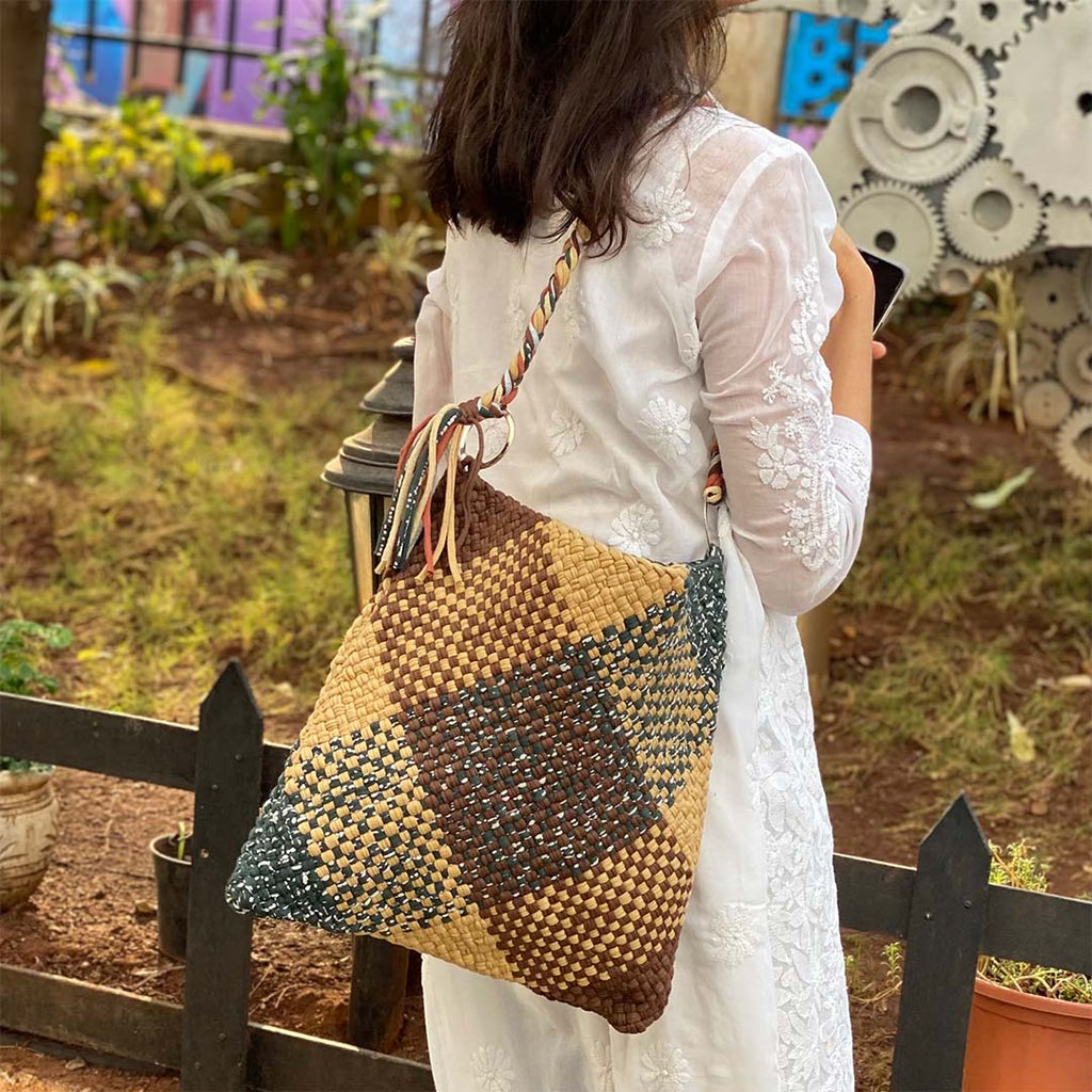 Shoulder Tote Bags Brown Beige Green Color Premium Collection | Shoulder carry