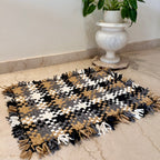 Bathroom Mat / Door Mat / Meditation Mat | Brown, Grey, Black, White