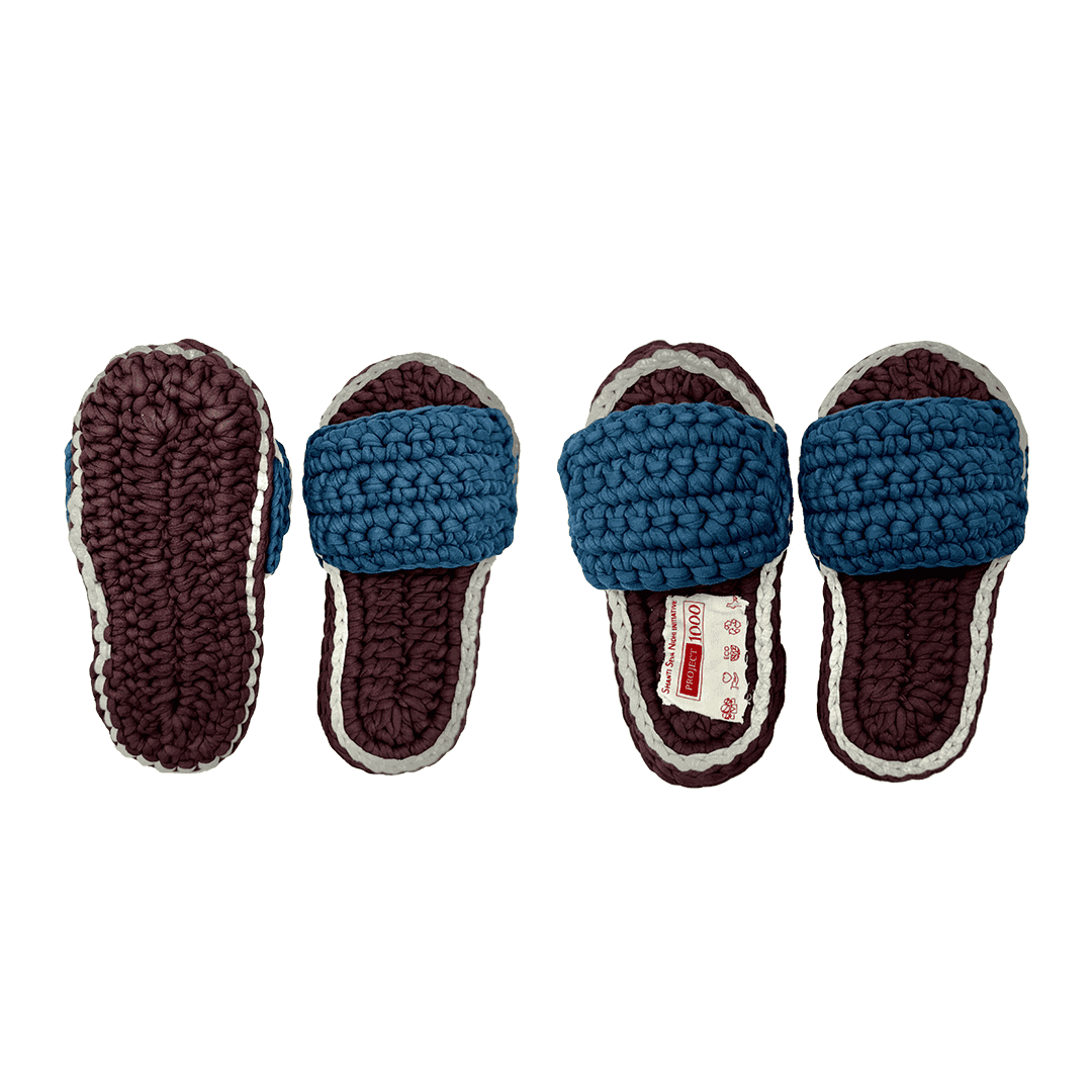 Image of Indoor Slippers Unisex | Burgundy, Cobalt