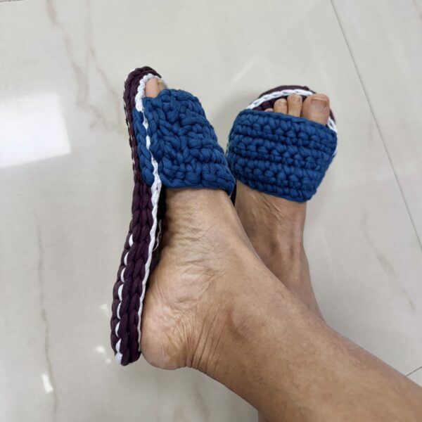 Image of Indoor Slippers Unisex | Burgundy, Cobalt
