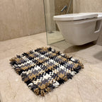 Bathroom Mat / Door Mat / Meditation Mat | Brown, Grey, Black, White
