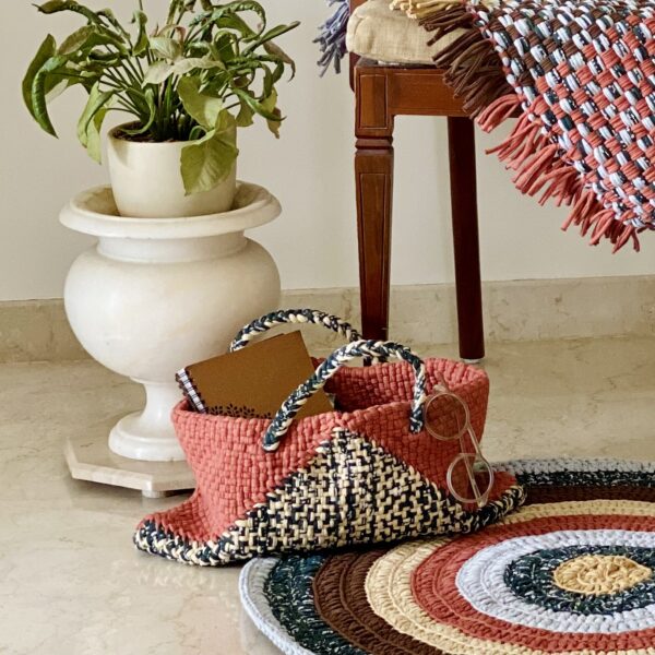 Image of Clutch bag | Planter bag | Size: large | Brown, Green, Beige