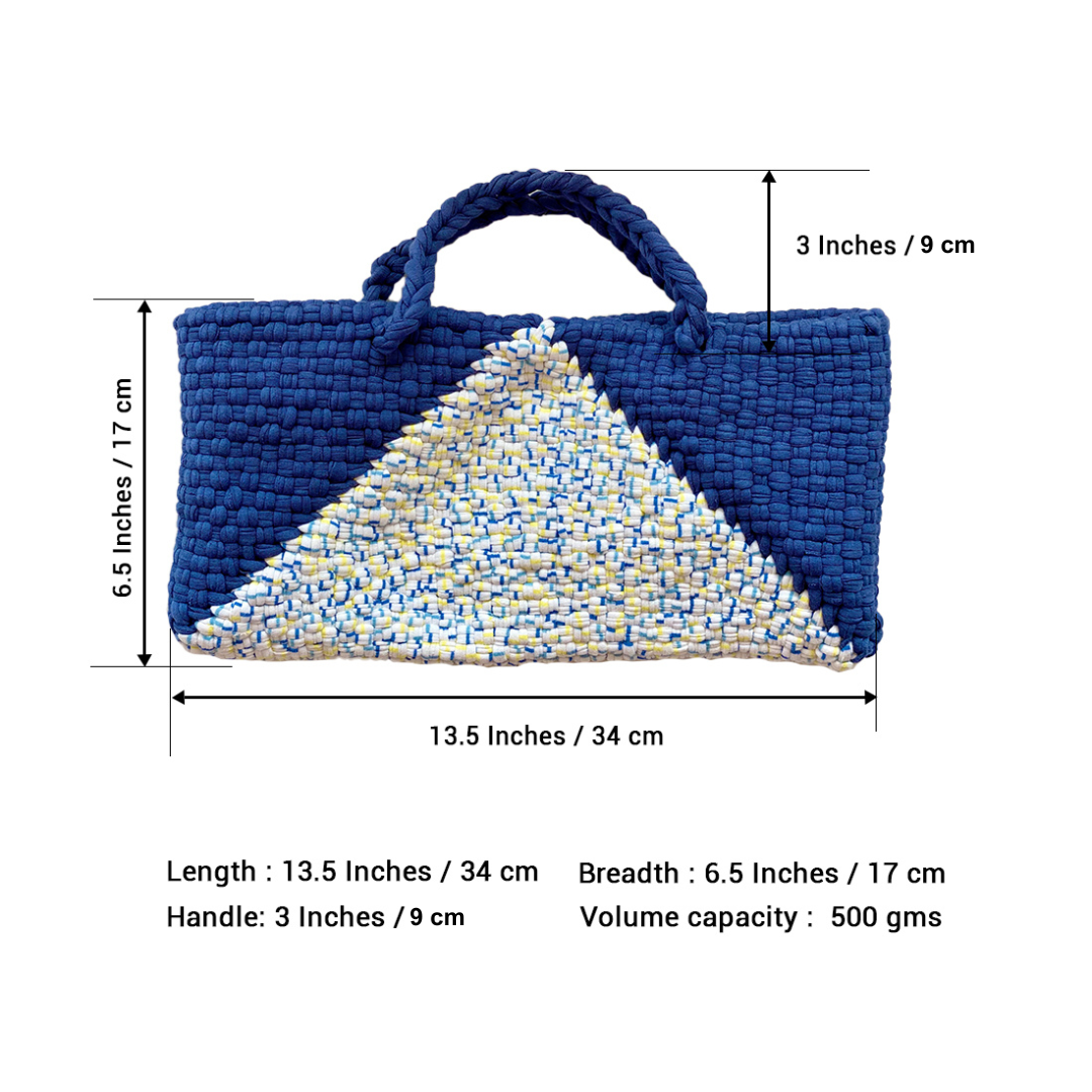Image of Planter bag | Size: small | Blue, White
