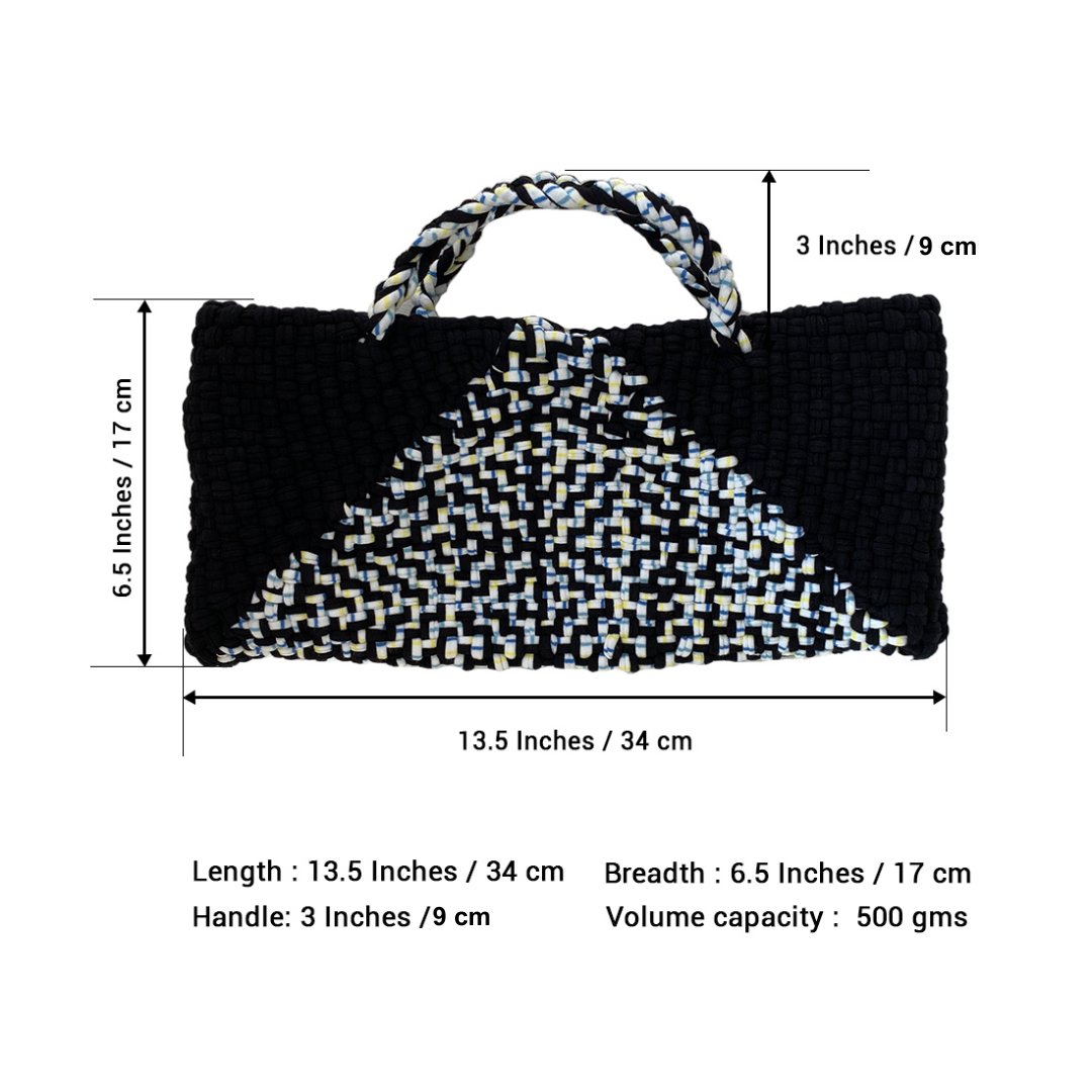 Image of Planter bag | Size: small | Black, White