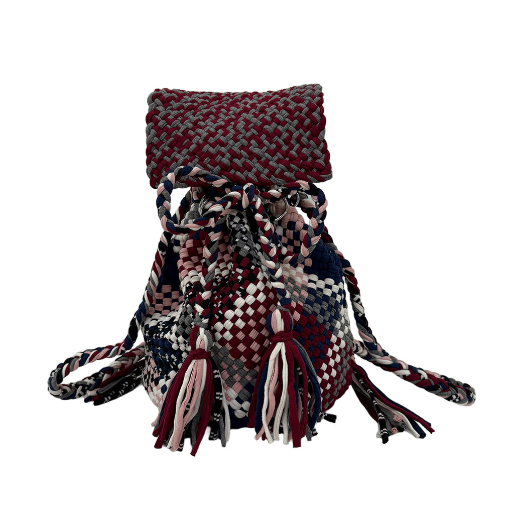 Backpack Maroon, Grey, Royal Blue, White | Shoulder carry