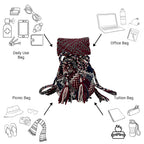 Backpack Maroon, Grey, Royal Blue, White | Shoulder carry