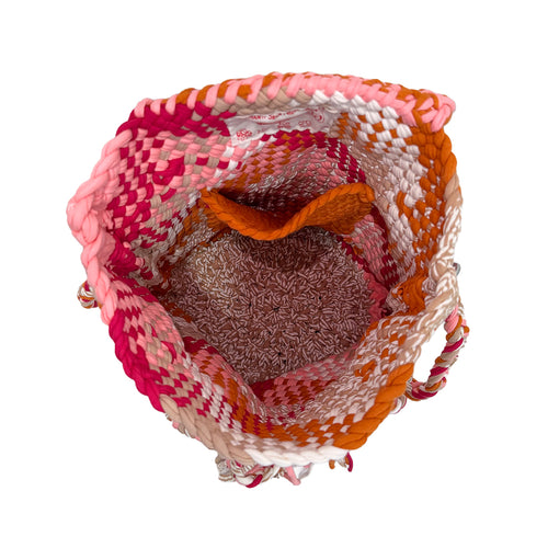Backpack Salmon, Rust, Fuchsia, Greyish Brown | Shoulder carry