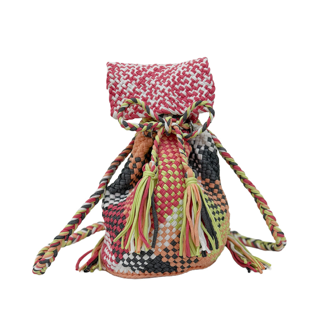 Backpack Light Pink, White, Light Yellow, Ash Black | Shoulder carry