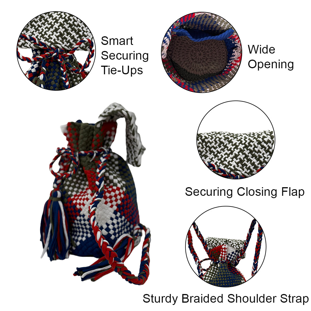 Backpack Ash Grey, White, Royal, Blue, Red | Shoulder carry