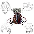 Backpack Ash Grey, White, Royal, Blue, Red | Shoulder carry