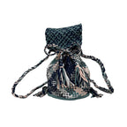 Backpack Navy Blue, Stone Blue, White | Shoulder carry