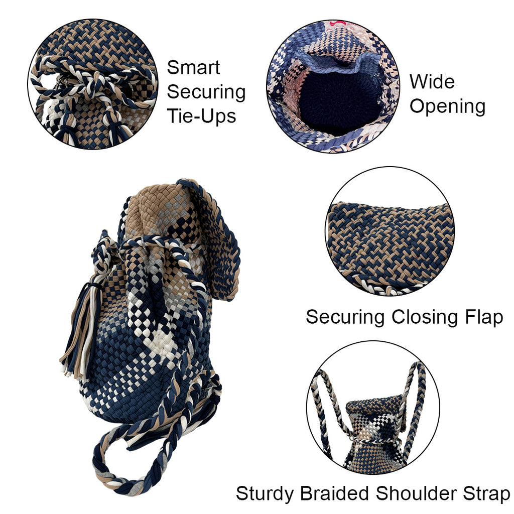 Backpack Blue, Beige, White, Grey | Shoulder carry