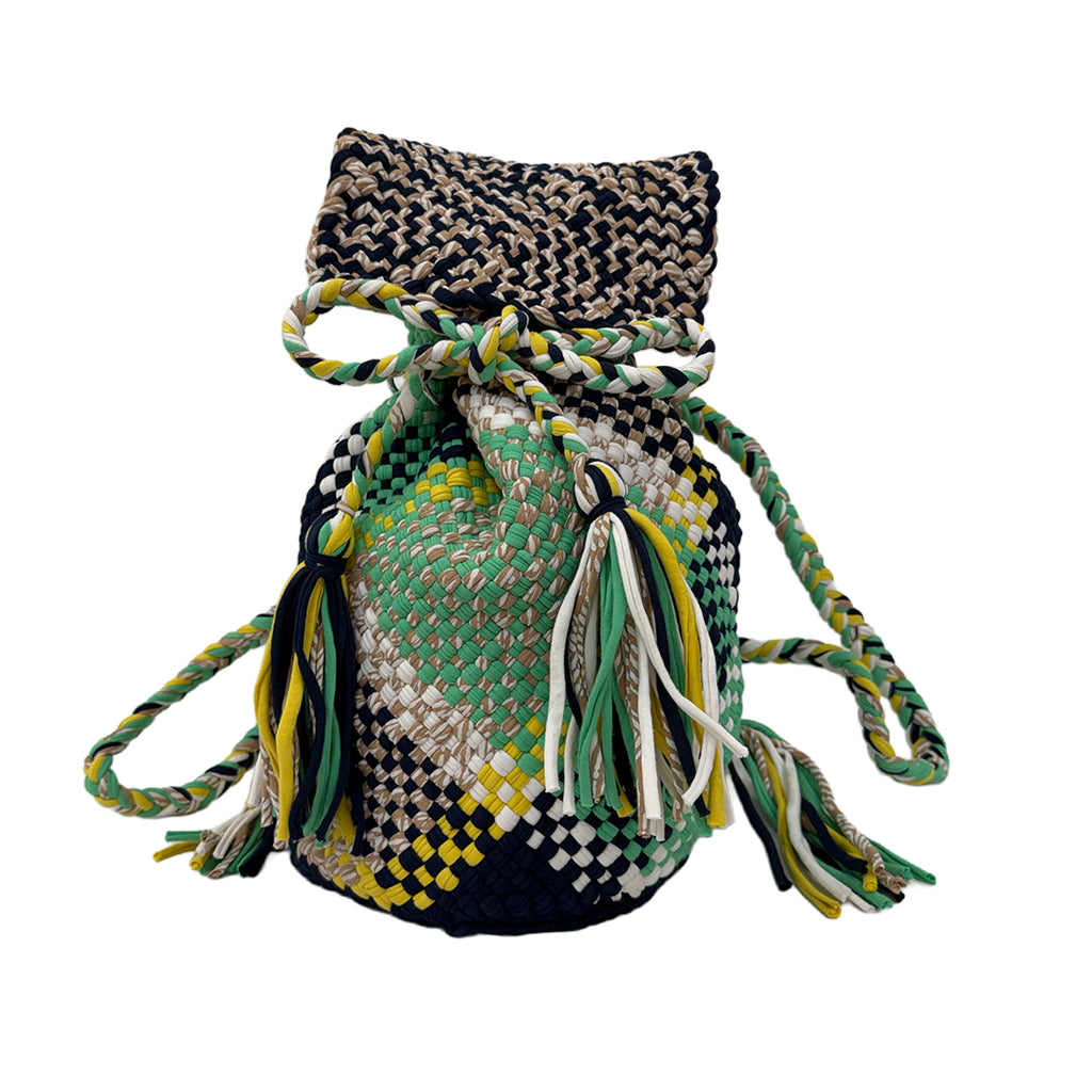 Backpack Emerald, Yellow, Navy Blue | Shoulder carry