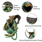 Backpack Emerald, Yellow, Navy Blue | Shoulder carry