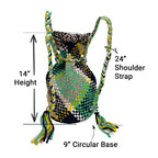 Backpack Emerald, Yellow, Navy Blue | Shoulder carry