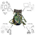 Backpack Emerald, Yellow, Navy Blue | Shoulder carry