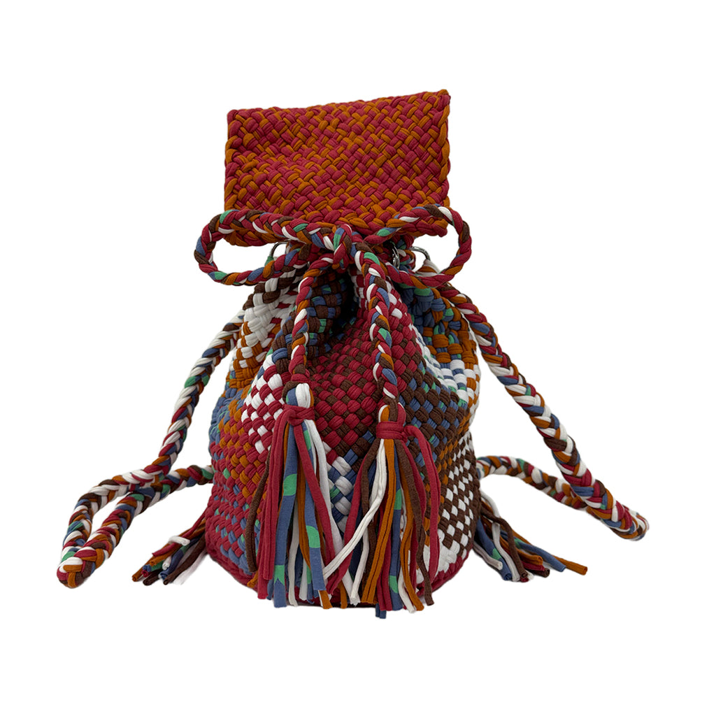 Backpack Hot Pink, Rust, White, Light Blue | Shoulder carry