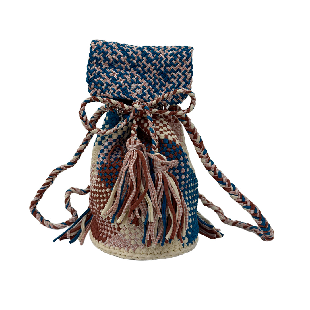 Backpack Cobalt, White, Brown | Shoulder carry