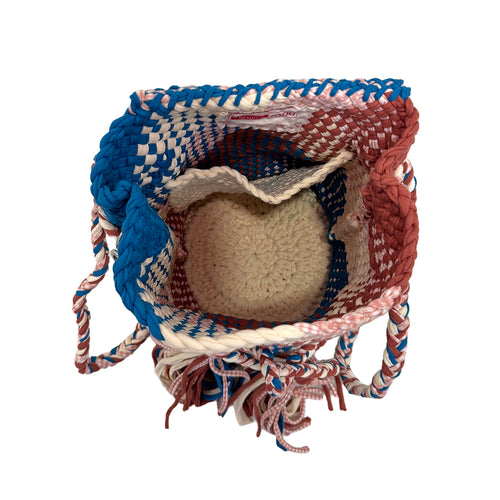 Backpack Cobalt, White, Brown | Shoulder carry