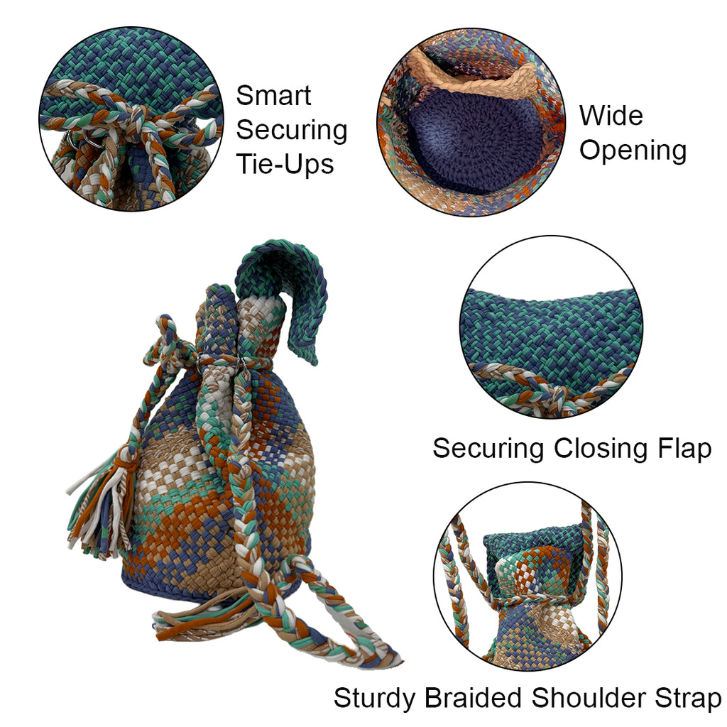 Backpack Purple, Light Blue, Orange | Shoulder carry