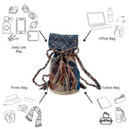 Backpack Purple, Light Blue, Orange | Shoulder carry