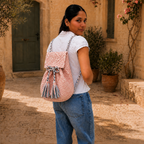 Backpack Light Pink Color Premium Collection | Shoulder carry