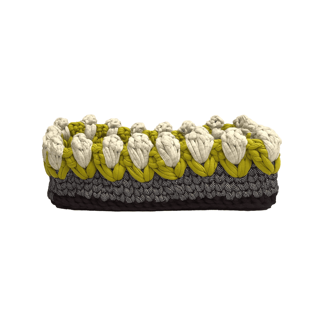 Rectangular Flower Basket | Stone Grey, Silver Grey, Burgundy