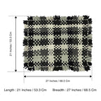Bathroom Mat / Door Mat / Meditation Mat | Charcoal, Grey, Silver Grey