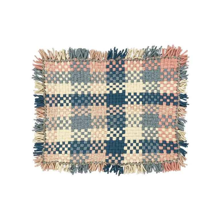 Image of Bathroom Mat / Door Mat / Meditation Mat | Blue, Pink, Grey, Off White