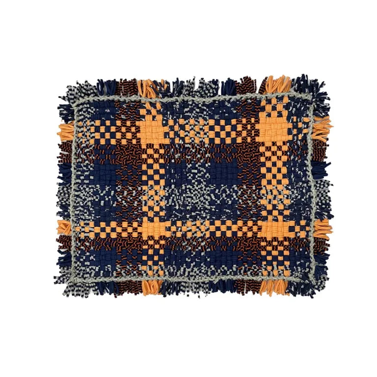Image of Bathroom Mat / Door Mat / Meditation Mat | Peach, Navy Grey