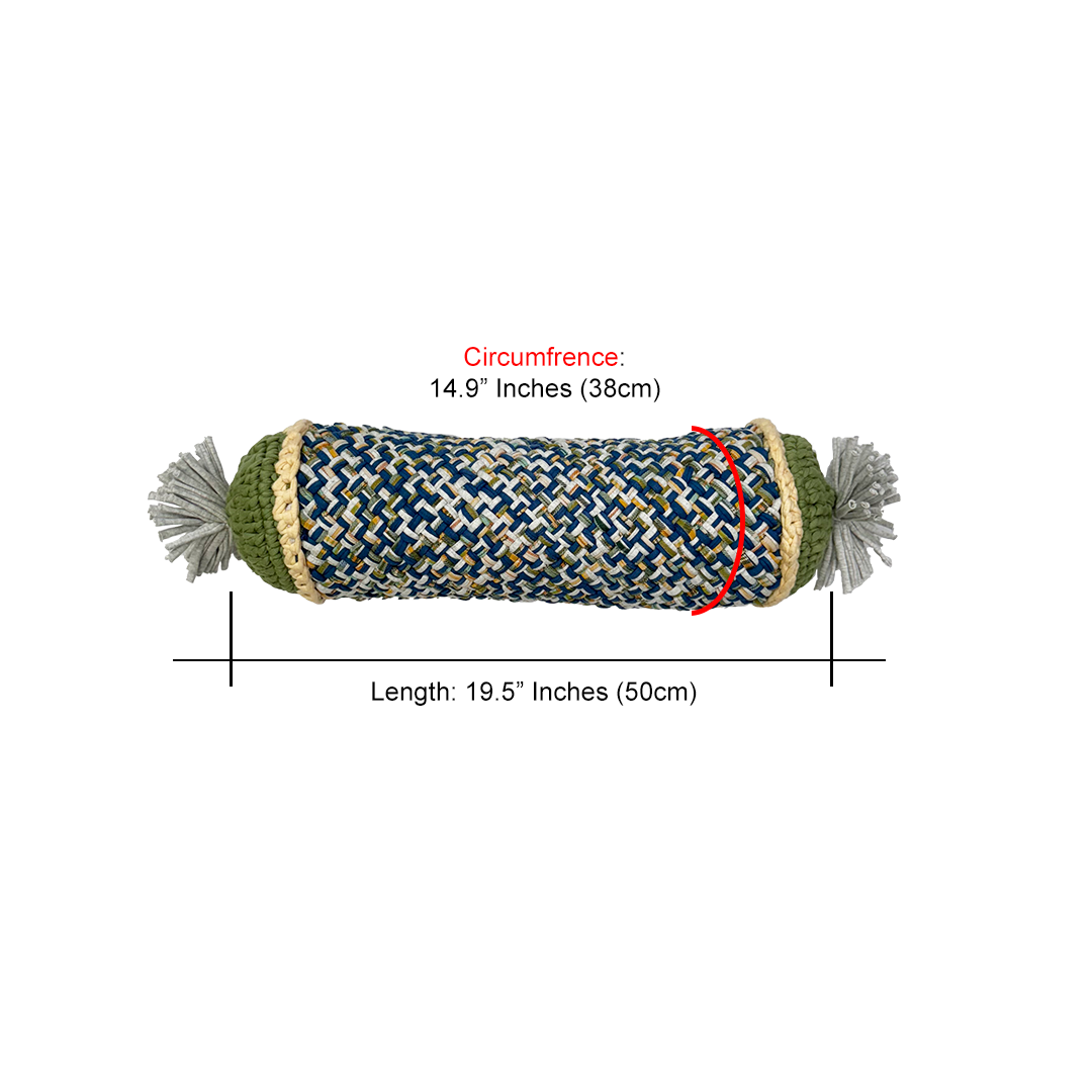 Image of Bolster With Pre Filled Filler | Green, Blue, Grey