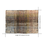 Braided Edged Floor Rug / Throw | Pink, Denim Blue, Brown, Beige, Navy, Off White