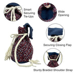 Backpack Brown Maroon White Navy | Shoulder carry