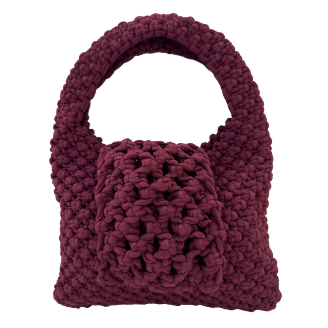 Burgundy Trellis Bag