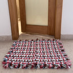 Bathroom Mat / Door Mat / Meditation Mat | Pink, Green, Brown, White